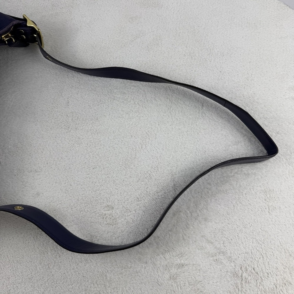 Coach Legacy Duffle Leather Purple Shoulder Crossbody Handbag 23420 Tassels - Picture 11 of 16